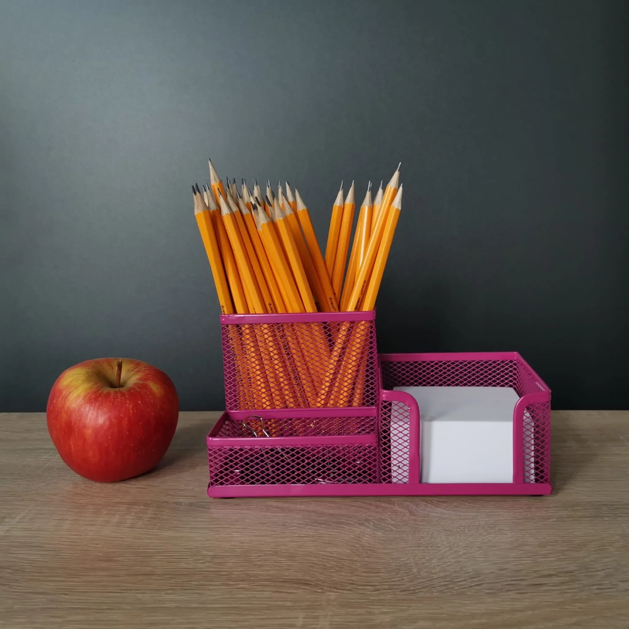 Leviatan Metall-Organizer mit Fächern – Pink
